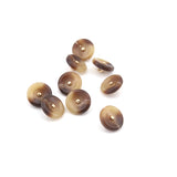 Knap 15 mm - Mat Marmoreret - Gylden