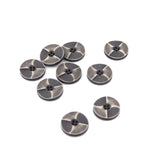 Knap 20 mm - Meleret Sten-look Lys Grå/Grå