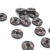 Knap 15 mm - Meleret Sten-look Lys Grå/Grå